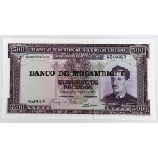 MOZAMBIQUE 1976 . FIVE HUNDRED 500 ESCUDOS BANKNOTE